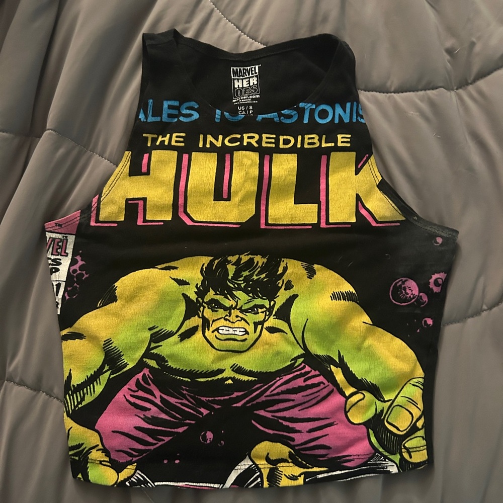 Marvel Heroes Black and Yellow Graphic Tee